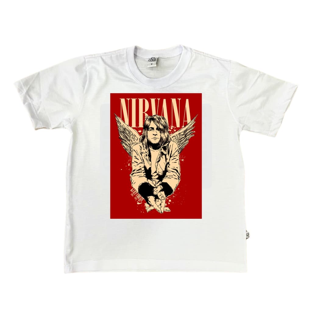 Camiseta tema Nirvana Kurt Cobain