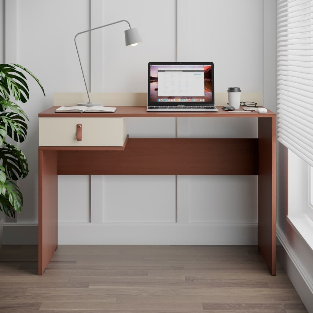Mesa de computador escrivaninha 1 gaveta moderna para escritório ou casa
