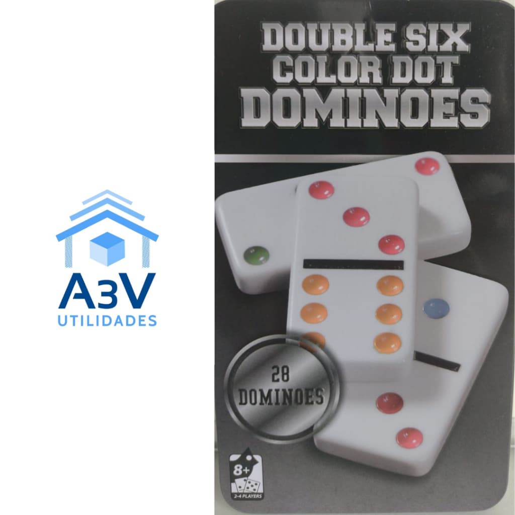 Dominó de Osso 28 peças Kapbom 7MM KA-1416