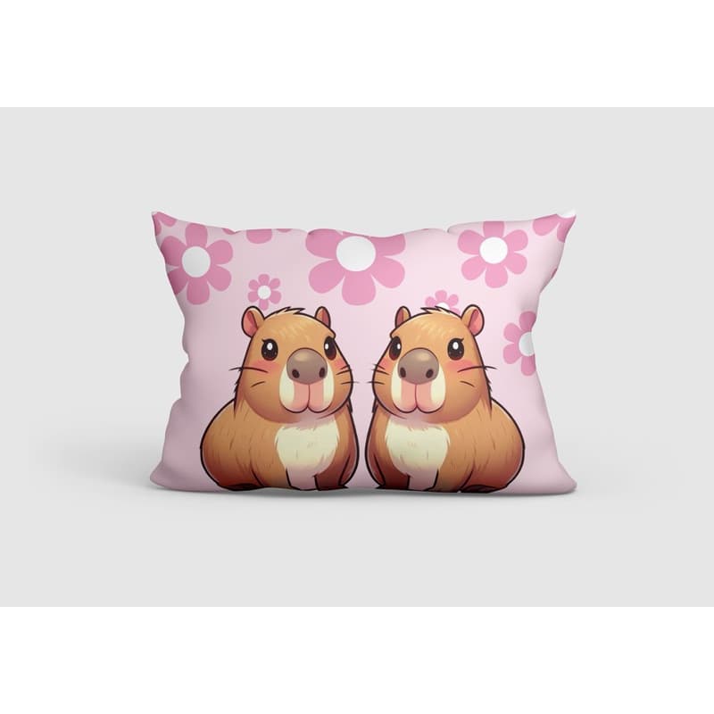 FRONHA CAPA PARA TRAVESSEIRO INFANTIL CAPIVARA AVULSO - TAMANHO 70X50