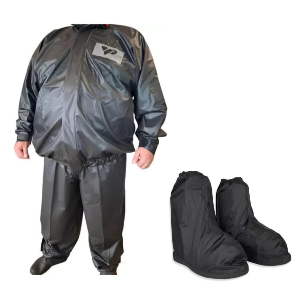 Capa De Chuva Pvc Plus Size Pantaneiro Original E Polaina