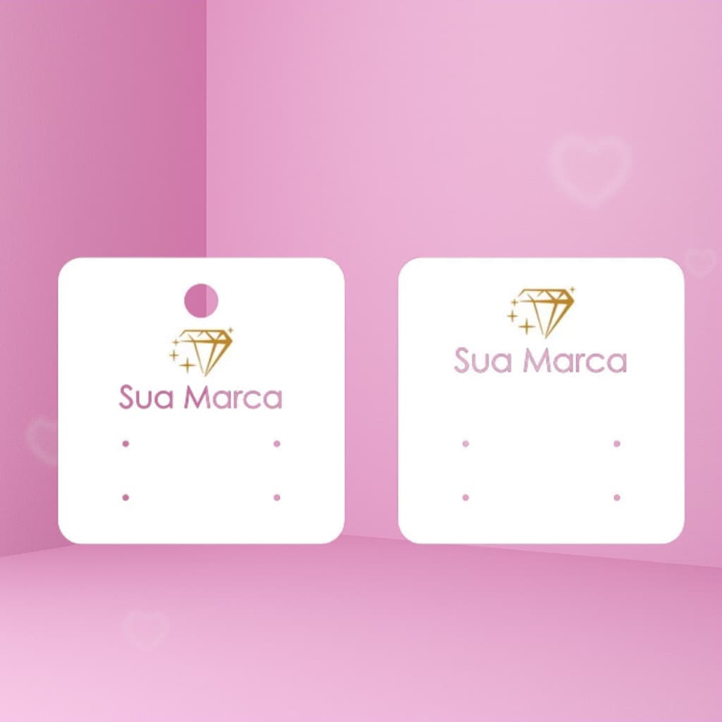 Tag Personalizada para Brincos | Envie Sua Arte e Modelo