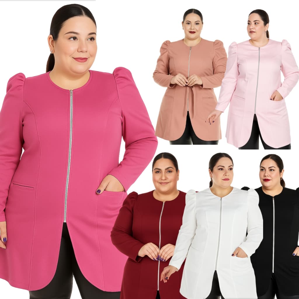 Jaleco Feminino Plus Size Manga Bufante Princesa Acinturado Com Elastano  Esteticista Nail Designer