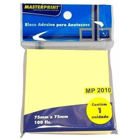 Kit 3 Blocos Adesivos Masterprint Tipo Post-it Para Anotações Autoadesivo