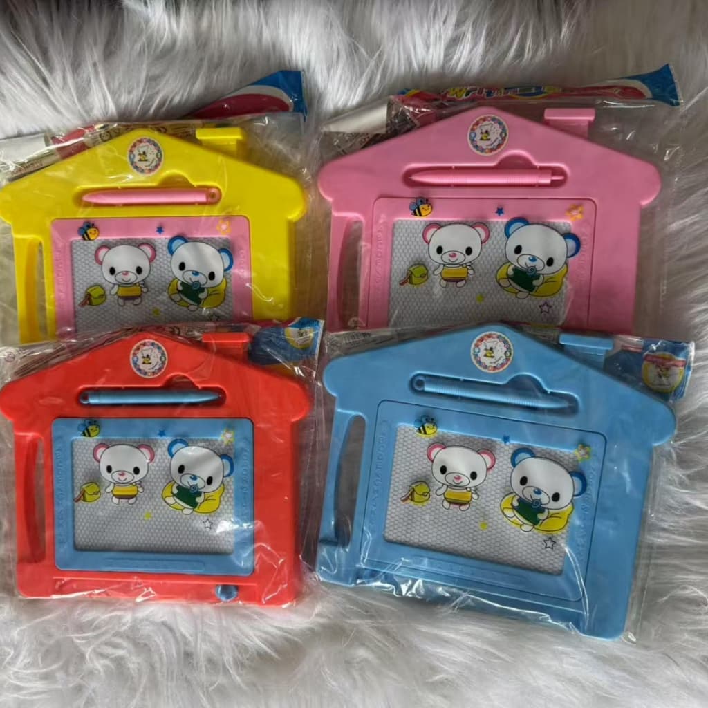 lousa casa Brinquedo educativo de quadro de desenho magnético infantil Casinha
