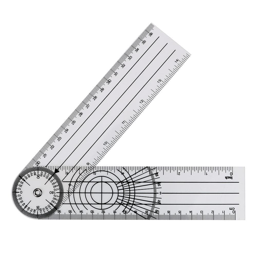 Goniômetro Grande 36cm - Para Medir Amplitude De Articulação - Saúde/Fisioterapia/Enfermagem