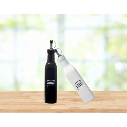 Porta Azeite Azeiteiro Branco Ou Preto Manhattan Hauskraft 290ML - 1 Unidade