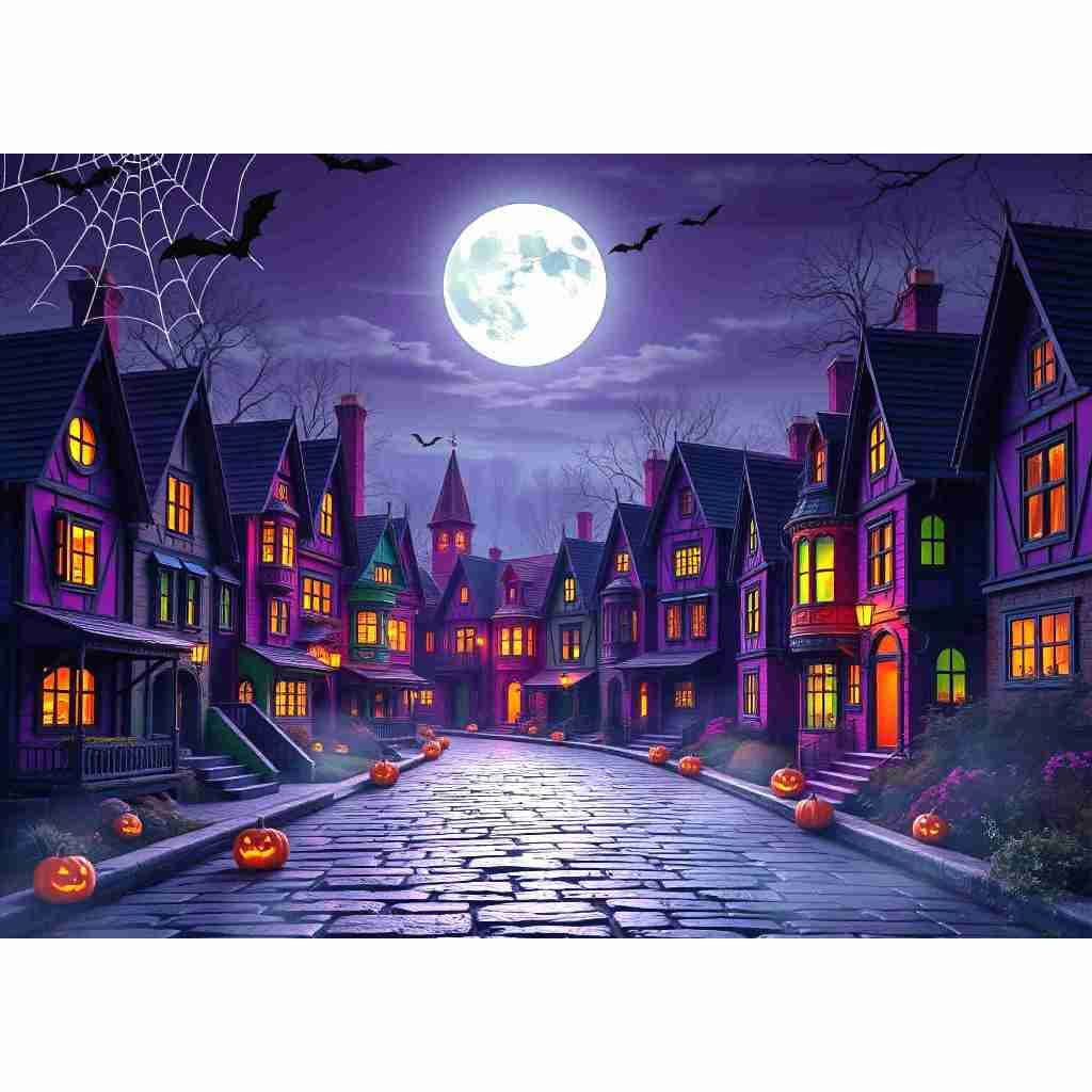Painel Halloween 2,20x1,50 Fundo Fotográgico Halloween Backdrop Fundo Para Foto Exclusivo
