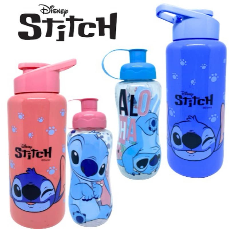 Garrafa de Àgua Stitch, 550ML, 600ML 1 Litro, Garrafa Squeeze Infantil