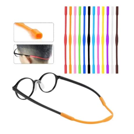 Cordão de Silicone para Óculos Infantil – Suporte Confortável / Estiloso / Colorido / Seguro