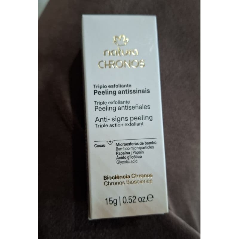 Triplo esfoliante peeling antissinais Natura Chronos