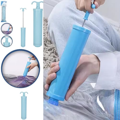 Bomba de Saco a Vácuo - Azul saco a vacuo arrumador de roupa
