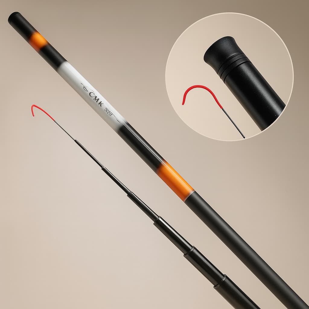 Kit 3 Varas para Pesca Telescópica 4,50M 12lbs 40% Carbono Cmik