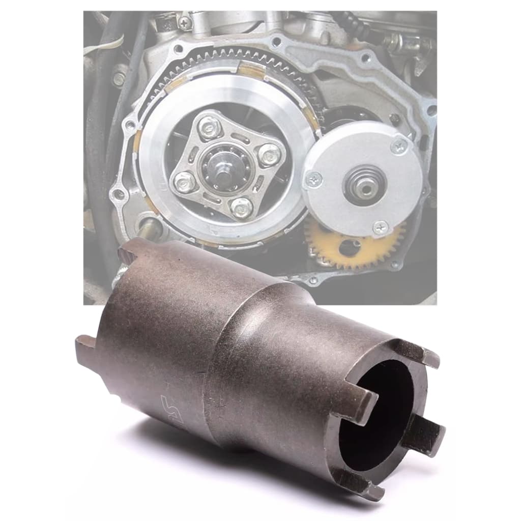 Chave Extrator De Cubo Embreagem Moto 4 Pontas Shineray Kasinski Traxx 50 a 100cc