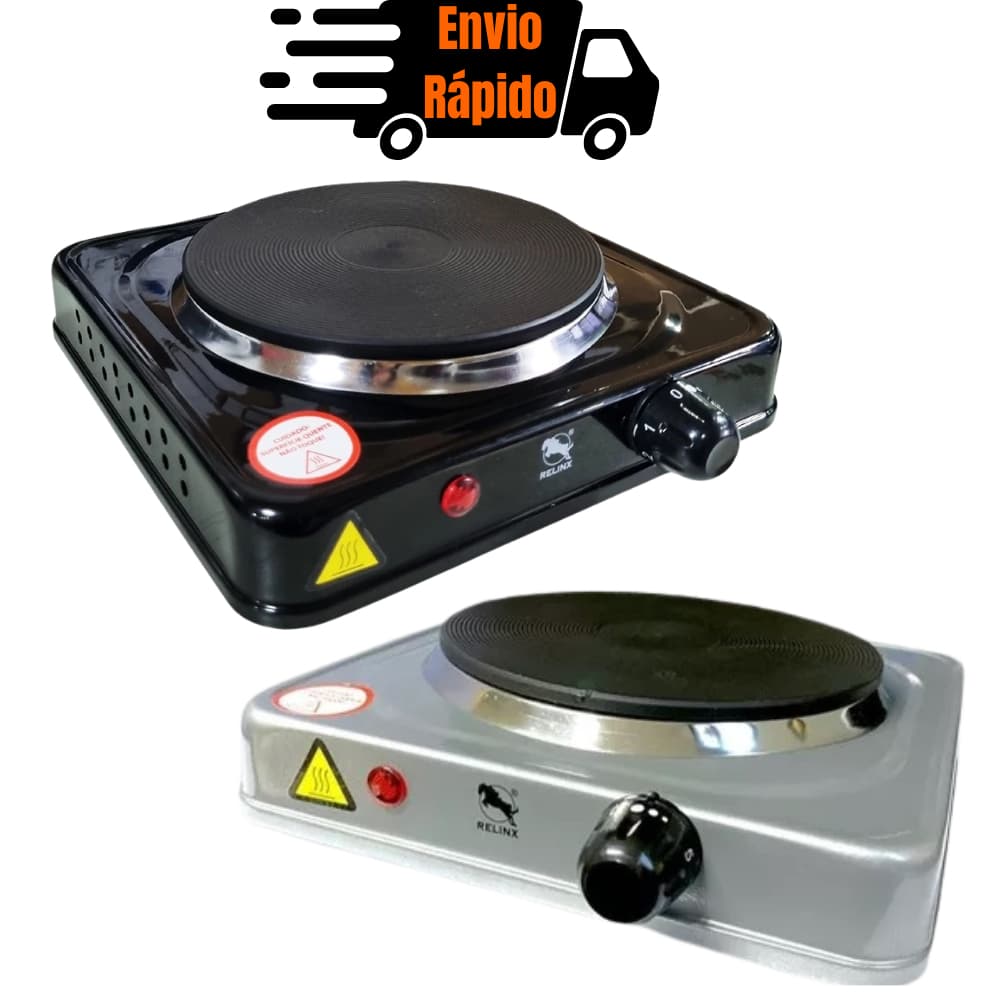 Fogareiro Eletrico Cooktop 5 Temperaturas 1 Boca 127v 220v Fogão Portátil Pratico 1000w Camping