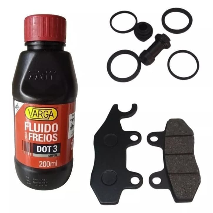 Pastilha De Freio Dianteiro Twister + Reparo Da Pinça E Fluido Freio DOT 3 Varga