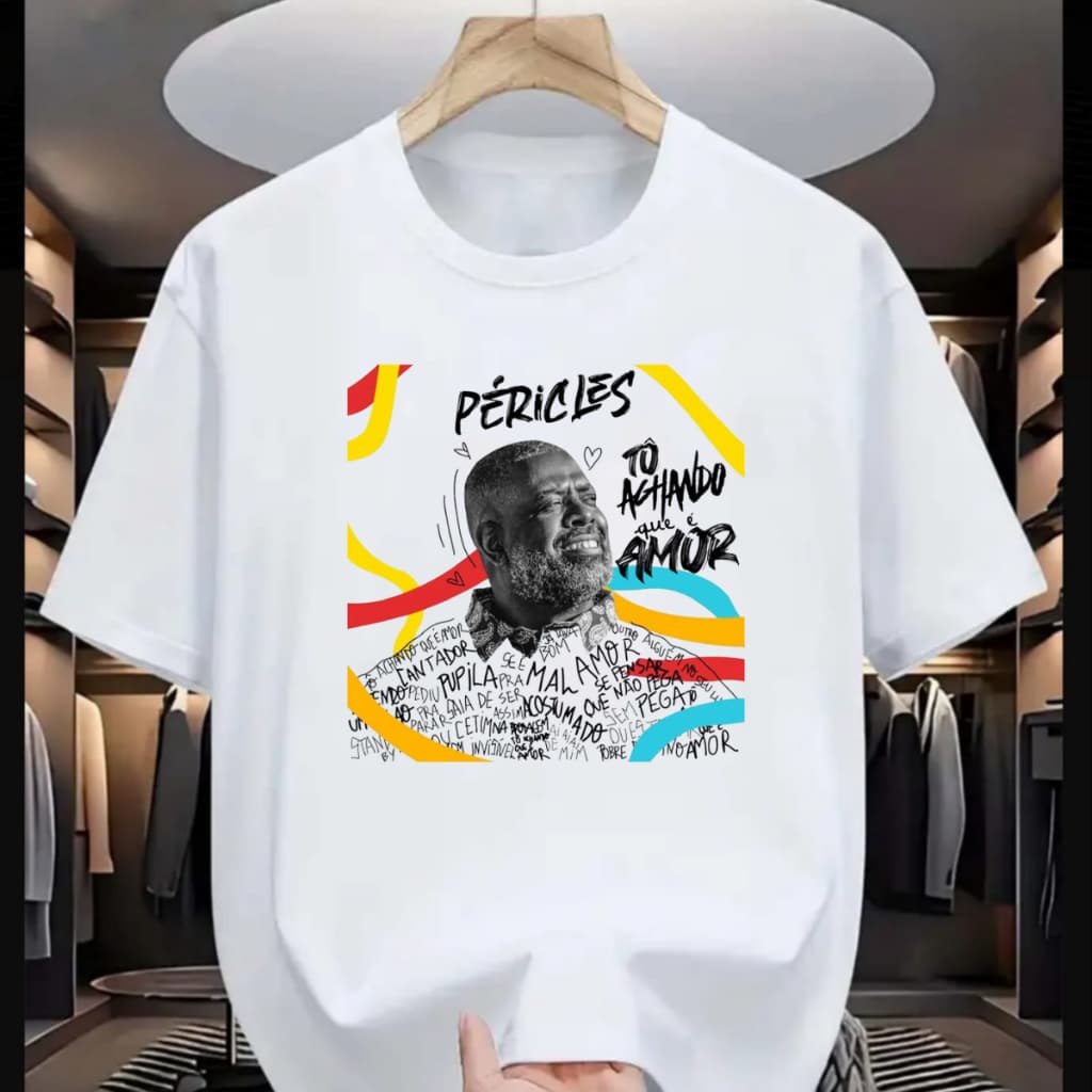 Camiseta Unissex Samba Pagode Péricles 100% Algodão