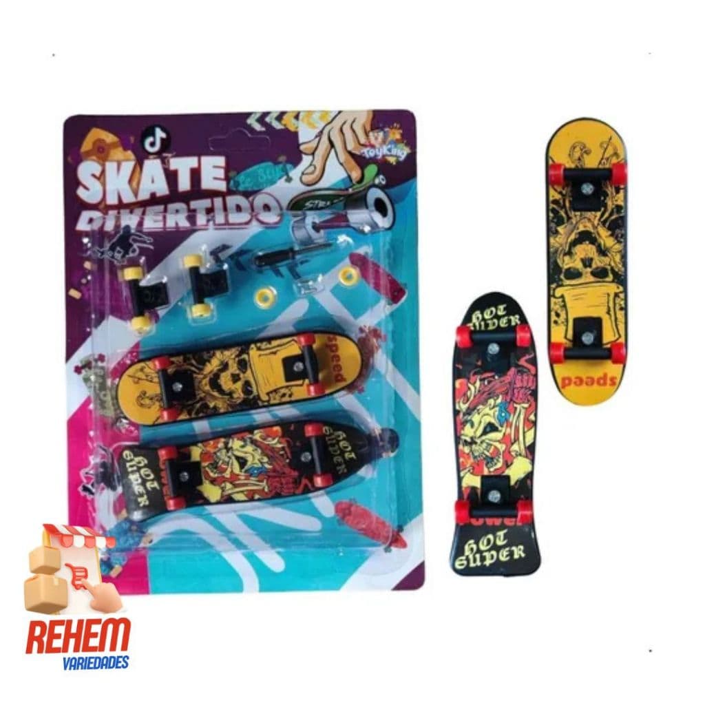 Kit 2 Skates de Dedo + acessórios Toyking