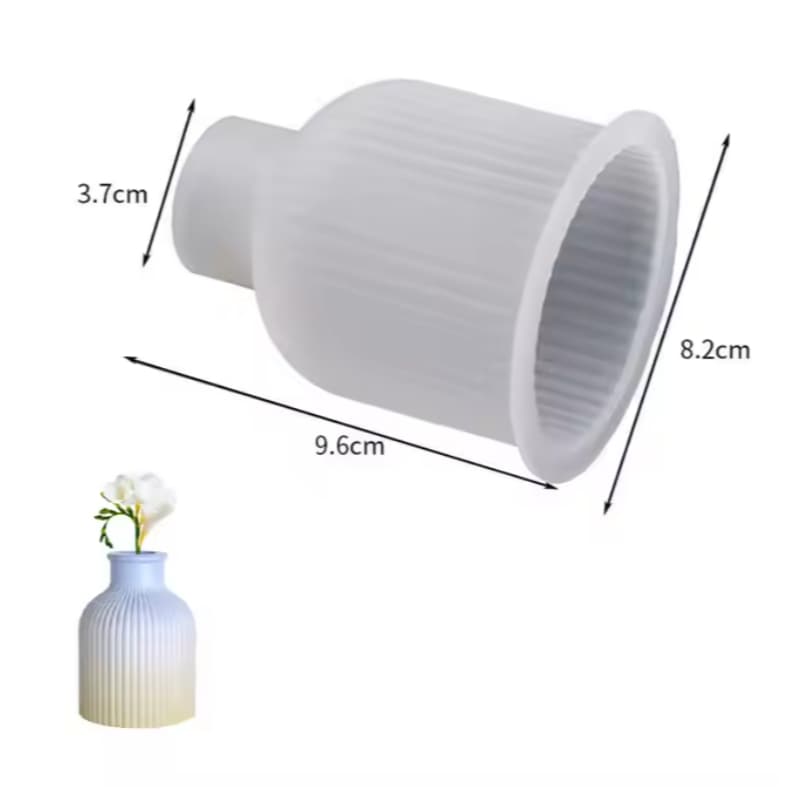 Molde Silicone Vaso de Flor / Molde para Resina Gesso ou Cimento