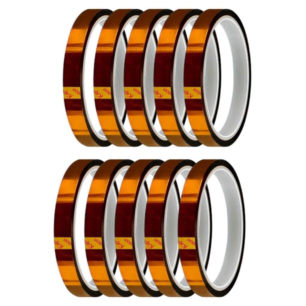 Fita Sublimatica Kapton Térmica de Poliamida Altas Temperaturas  33 Metros X 8MM Largura