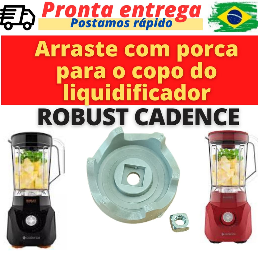 Arraste do copo do Liquidificador ROBUST Cadence LIQ400 e LIQ411 (com porca)