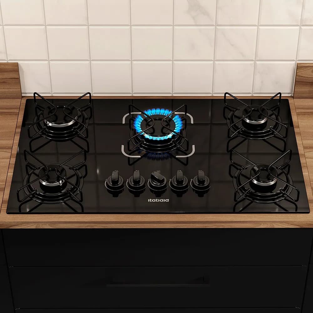 Cooktop Essencial com Mesa de Vidro Temperado Itatiaia Bivolt