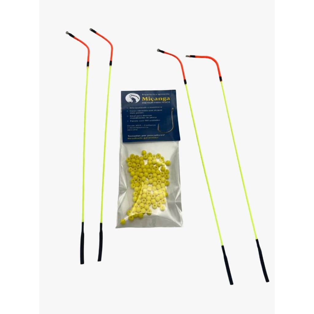 Kit de Pesca Completo - 100 Miçangas + 4 Ponteiras Inteligentes!