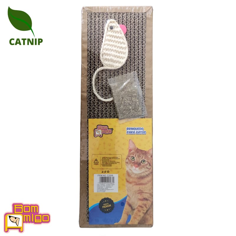 Arranhador com Catnip e Brinquedo para Gatos - Qualidade Premium- Envio imediato- C2205