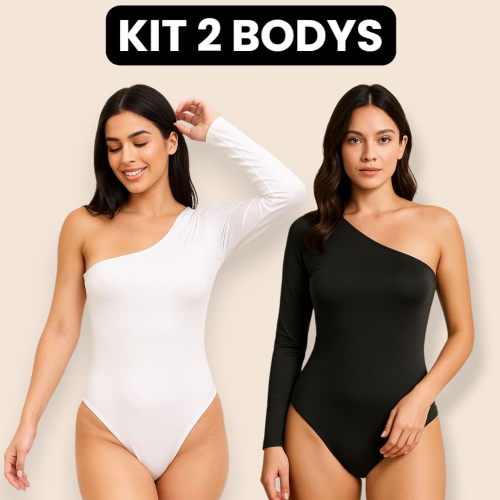 Kit 2 Body Feminino Mula Manca Manga Longa