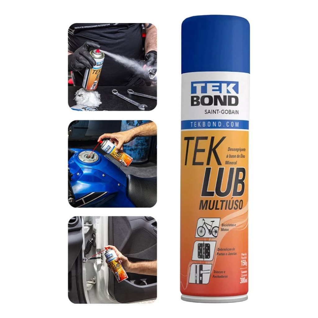 Tekbond Antiferrugem & Desengripante Spray 300 Ml