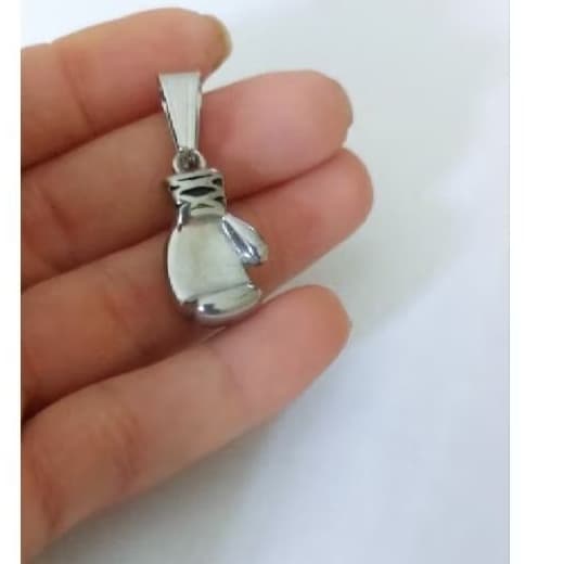 Pingente Luva Boxe Em Aço Inox Masculino Feminino