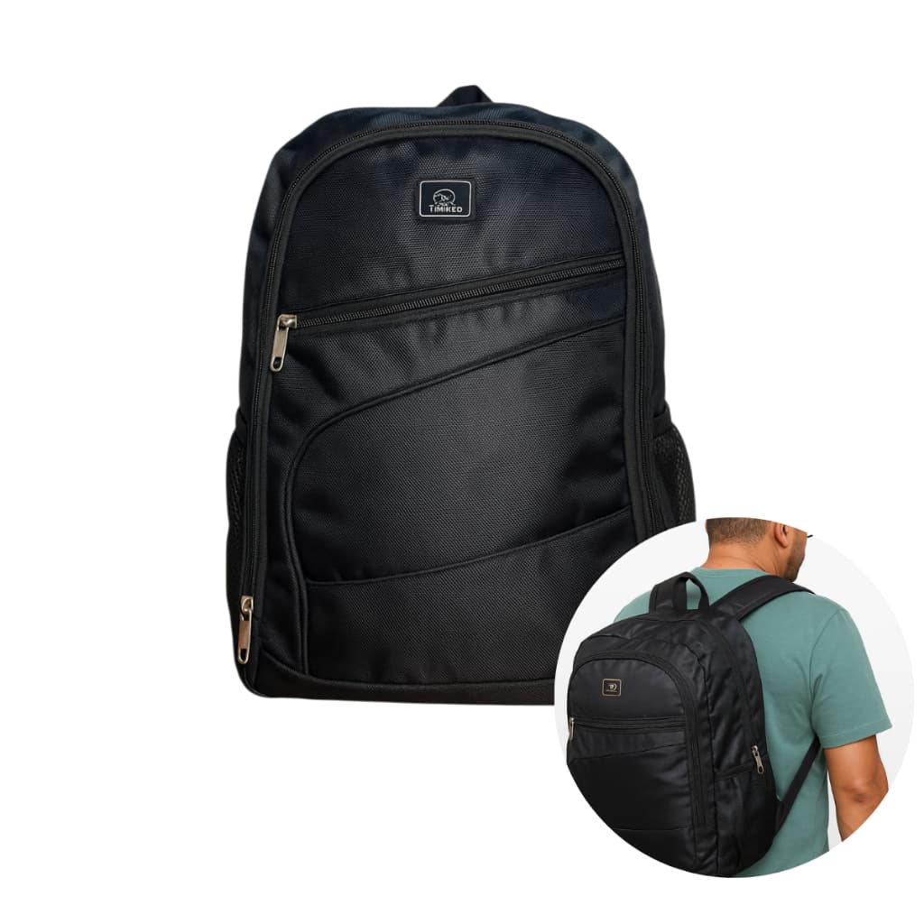Mochila Preta para Notebook Masculina e Feminina Faculdade Trabalho Escolar Resistente promoção