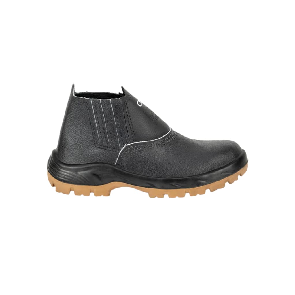 Botina elastica preta pu BI plus bico pvc CRIVAL