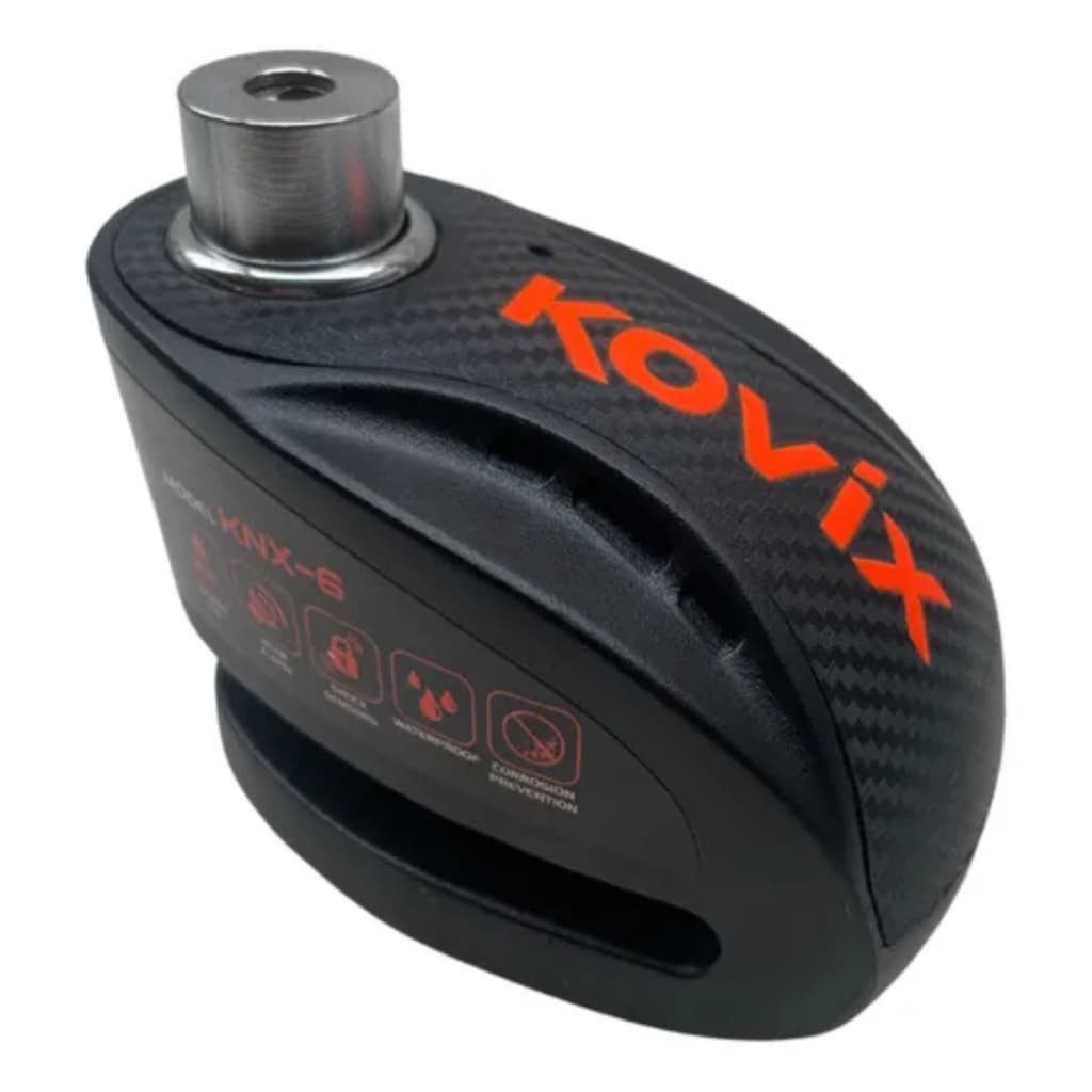 Trava Disco Moto Kovix Cadeado Reforçada Alarme 6mm Knx6.