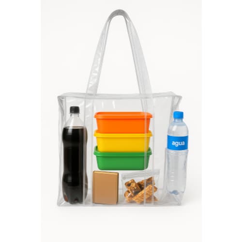 Sacola Transparente Pvc Super Resistente Para Presídio Roupa de Cama Mesa Banho Mudança Bolsa Jumbo Grande