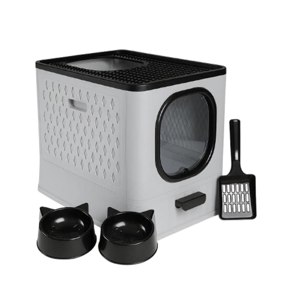 Caixa De Areia Premium Para Gatos Fechada Furba Grande Sandbox Luxo