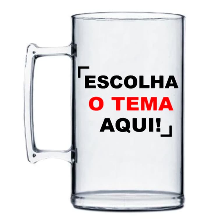 Kit 150 Canecas Personalizadas Acrílicas 300ml ou 430ml Festa Churrasco Eventos