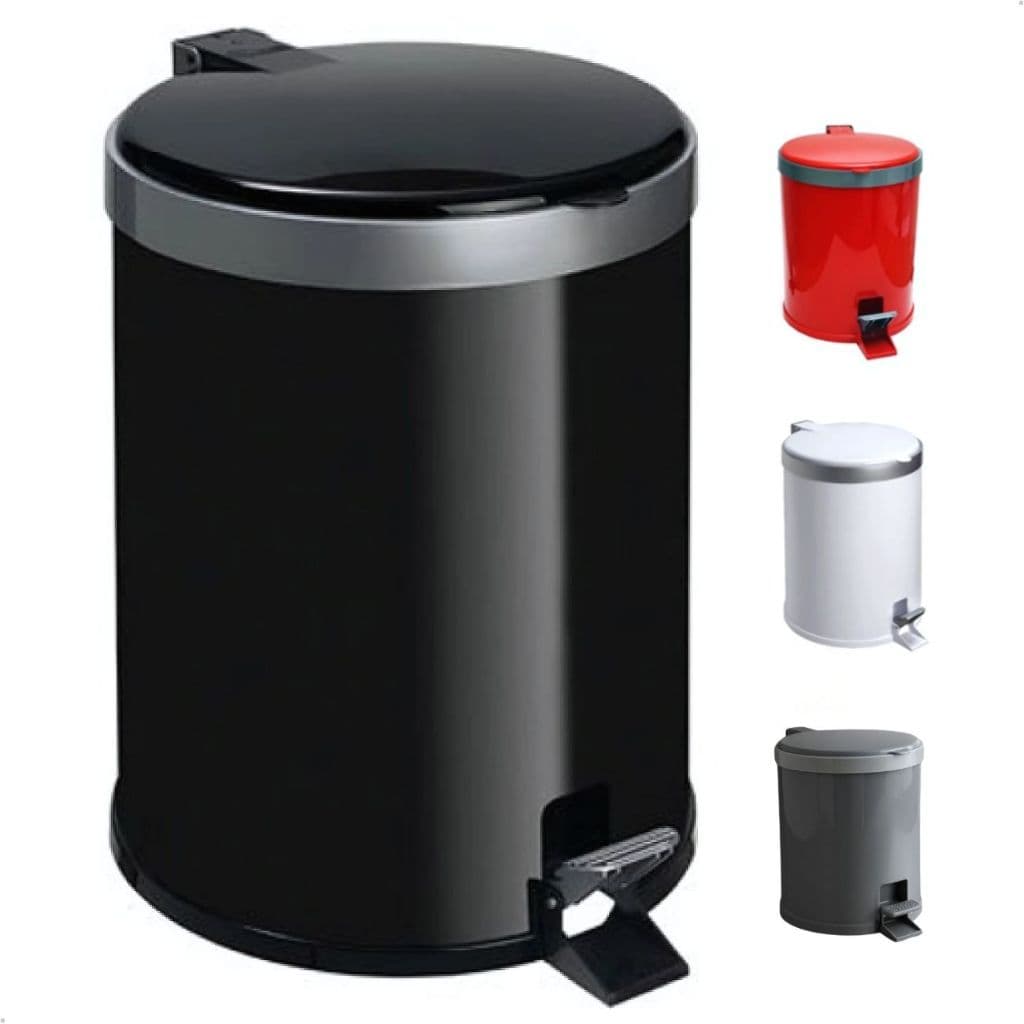 Lixeira Cozinha Pedal 12 Litros De Plastico Versatil