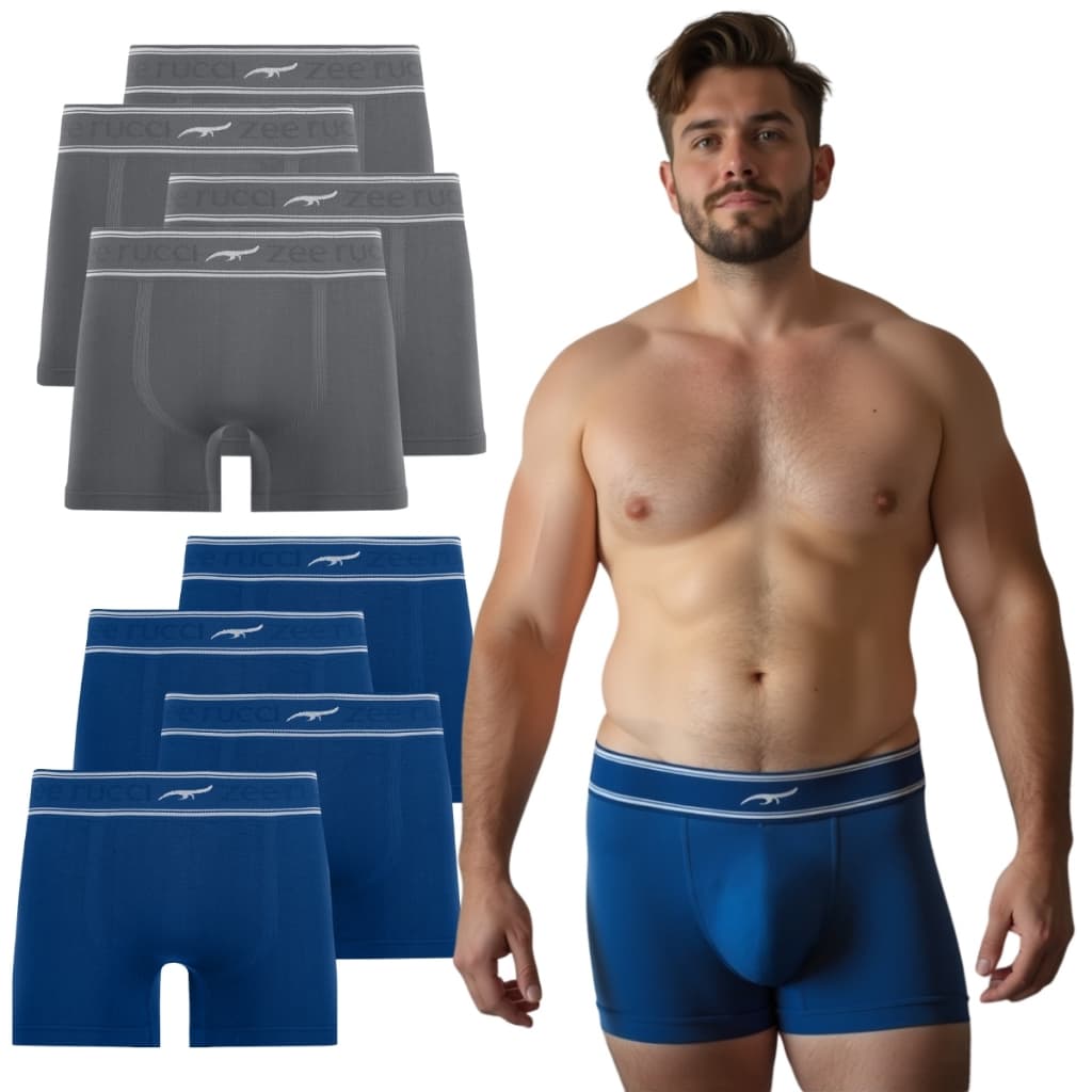 Kit 9 Cuecas Plus Size Boxer Tecido Confortável Original Zee Rucci Lisa