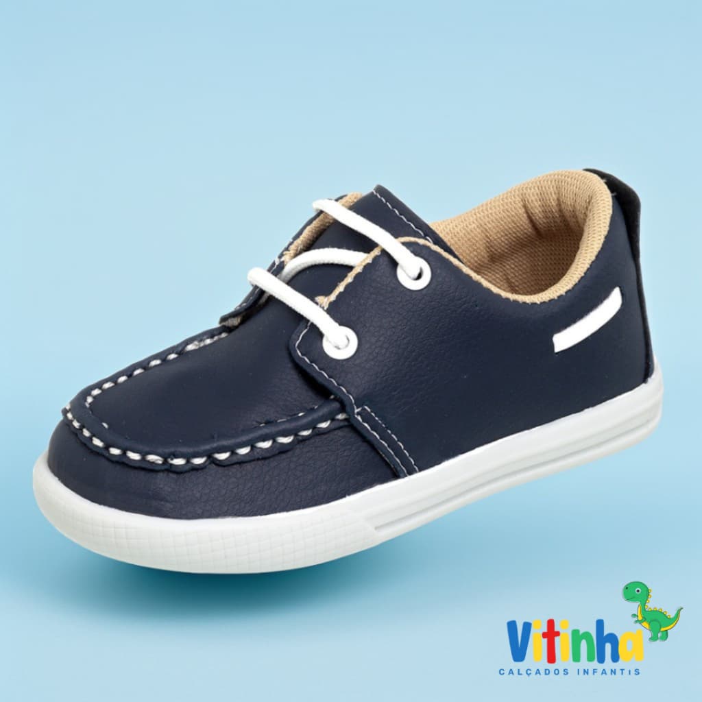 Tenis Mocassim Dock Sider Menino Tenis Calce Facil Masculino Bebe