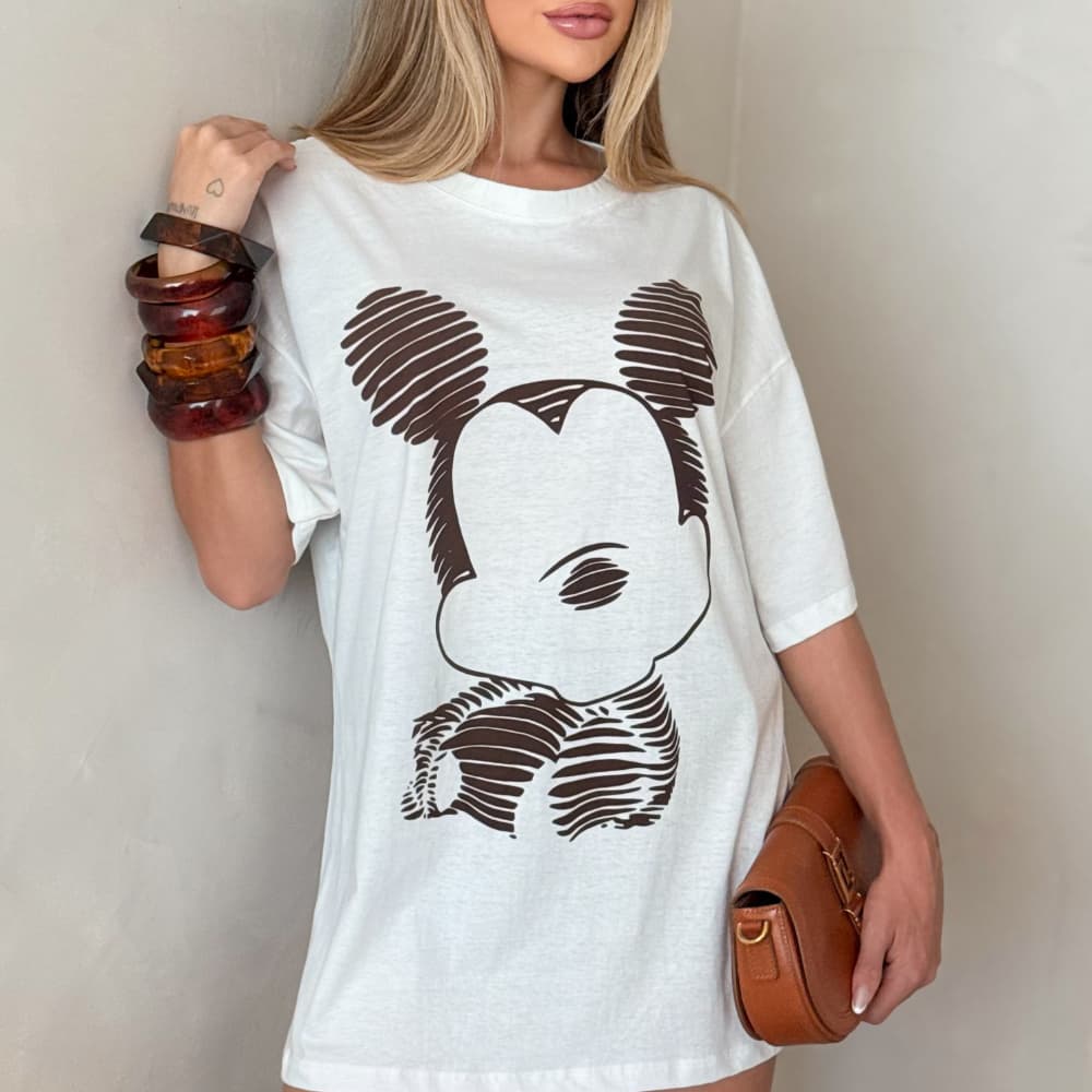 Max Blusão Mickey Feminino 100% Algodão | Estilo Casual