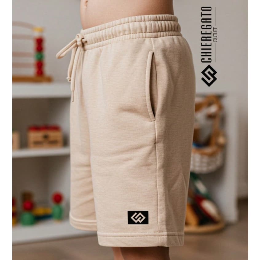 Bermuda Moletom Moletinho Short Infantil Juvenil Para Criança Menino Estampado Original Com Cordão