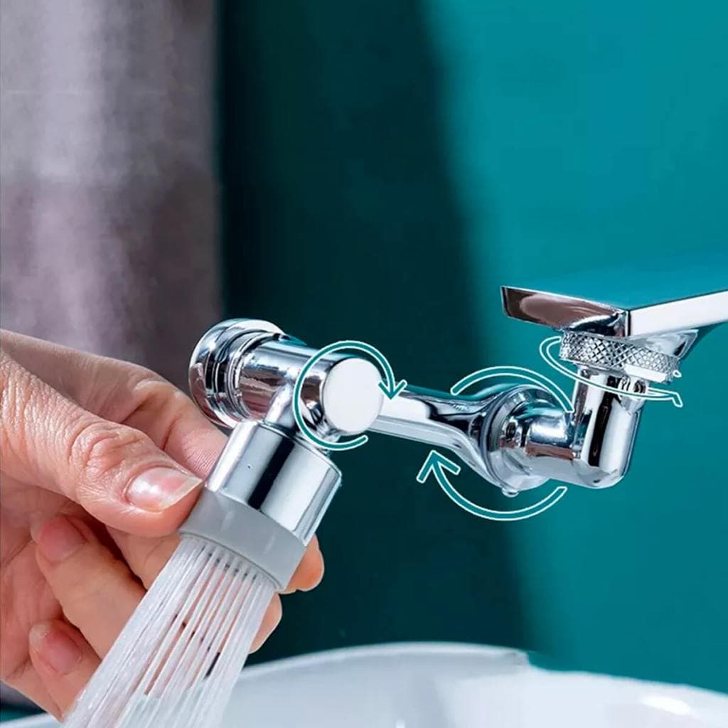 Extensor Torneira Flexível Ajustável  Plástico ABS Universal 360 graus
