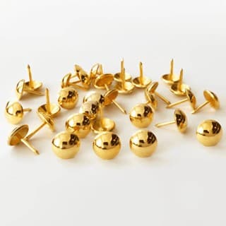 Kit 2 Tachinha Percevejo Latonado Dourado 200 Pecas 11X10MM
