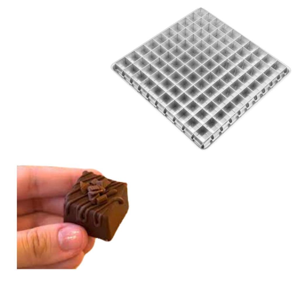 Forma Para Pão de Mel Brownie 100 pçs 3x2,5cm Aluminio