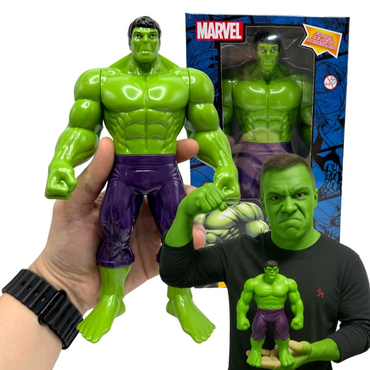 Boneco Hulk 22cm Articulado Marvel Vingadores Brinquedo Figura de ação Original