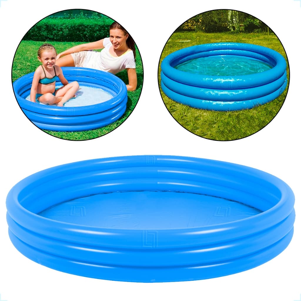 Piscina Inflável Redonda Infantil Criança Bebê Colorida Verão 118l