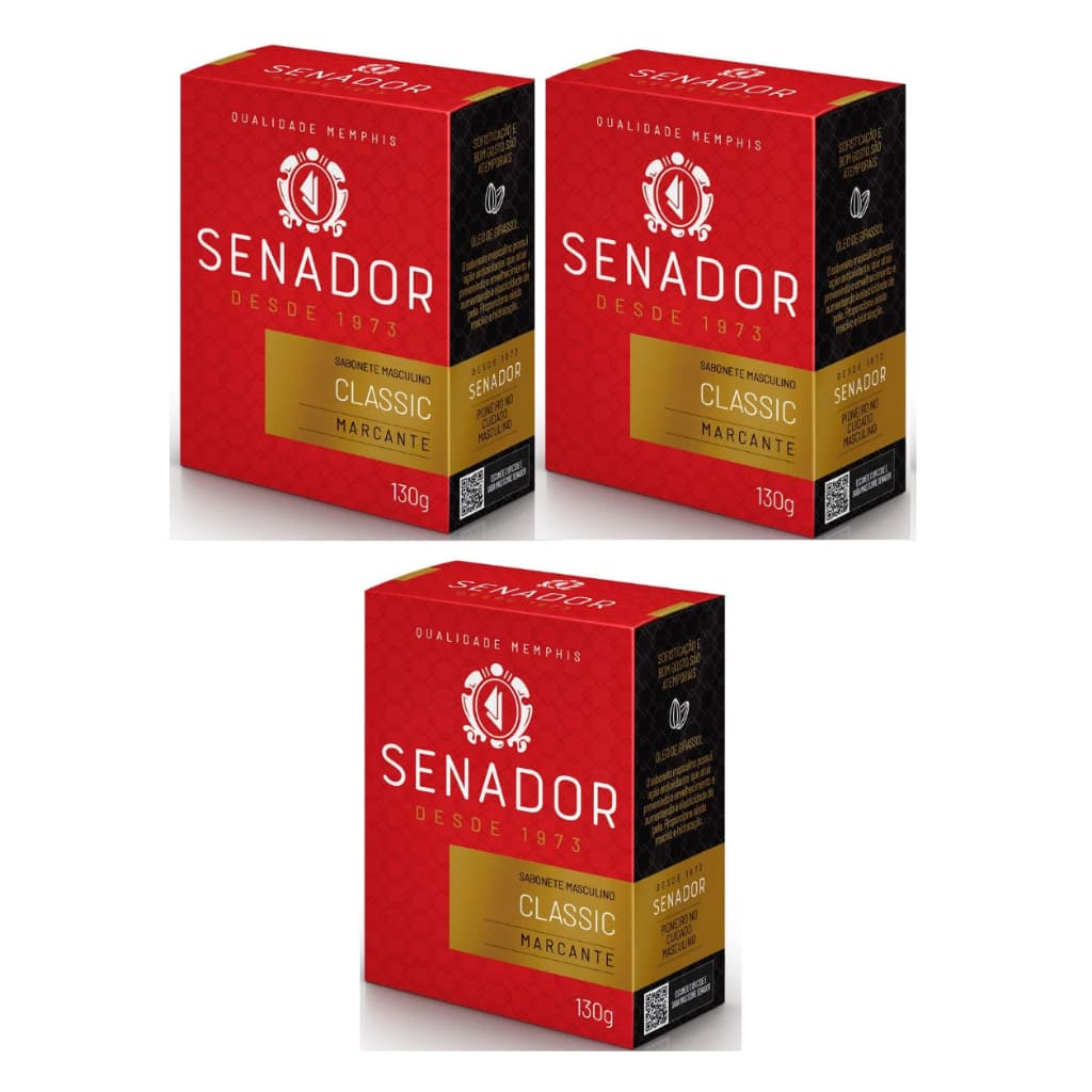 Sabonete Senador Classic Barra 130g ( 3 unidades )