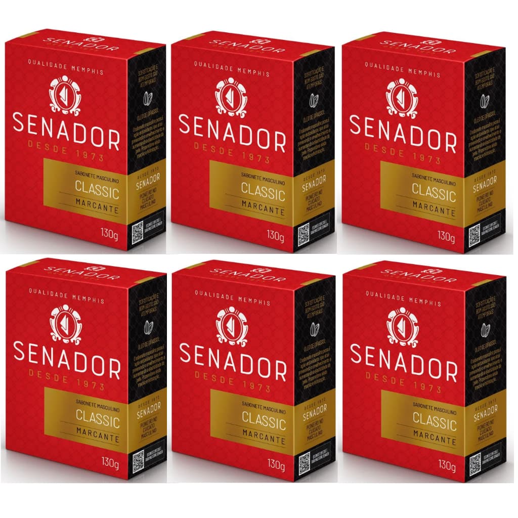 Sabonete Senador Classic Barra 130g ( 6 unidades )