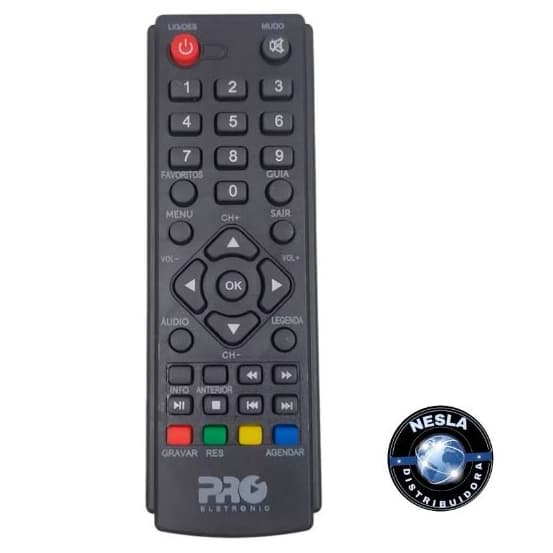 CONTROLE REMOTO CONVERSOR DIGITAL PROELETRONIC - Prodt-1270 Full Hd